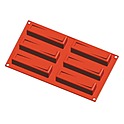 Форма силиконовая P.L. PROFF CUISINE "Прямоугольник" 30х7,5 см., 6 ячеек 125*30 мм, h 35 мм, K-039D