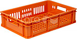 Ящик ТАРА.РУ 600х400х150 с перфорацией морозостойкий, оранжевый, 418 м