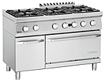 Плита газовая шестиконфорочная <b>Bartscher</b> 700, B1200, 6FL, GBO с духовым шкафом, 2852361/2851261
