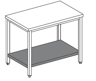 Стол производственный центральный EMAINOX, 9700110