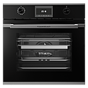 Шкаф духовой с паром KUPPERSBUSCH BD 6340.0 S9, черное стекло, Shade of Grey