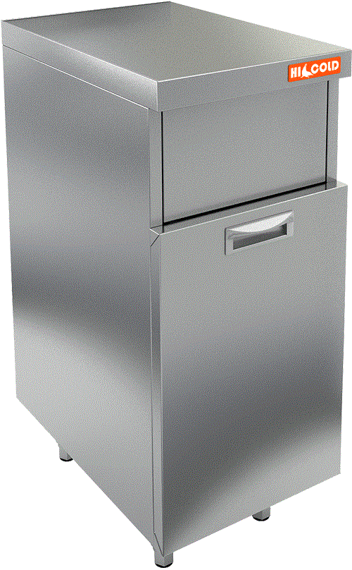 Стол под мусорный бак HICOLD НБММБ-4/7БВ О без борта