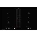 Панель варочная индукционная с вытяжкой KUPPERSBUSCH KMI 8500.0 SR, черное стекло, без рамки