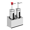 Дозатор для соусов KALANDO 2 помпы, 2 емкости, KD006 2 set