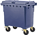 Контейнер мусорный на колёсах ТАРА.РУ 770 литров синий, MGBW-770