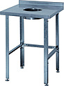 Стол для сбора отходов VIATTO СРО-3/600-ЮТ с бортом, столеш.нерж. каркас оцинк