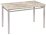 Стол обеденный Декор 4 CT3 (сланец светлый/серебристый, 1200х800х730 мм)
