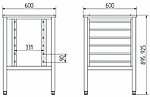 Подставка под пароконвектомат ABAT ПК-6-13, 110000008419