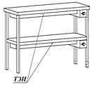 Полка тепловая 2 яруса АЛТЭК ПНТ 11/4/8 неразборная