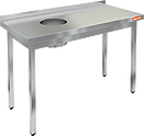Стол пристенный с бортом для сбора отходов HICOLD НДСО-15/6БЛ