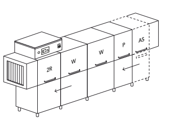 Машина посудомоечная туннельная PLATINUM PLP 3560 + DR99 + HR10 + DDE-GROUP + SAN + DIV