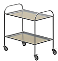 Тележка сервировочная CRYSPI ТС-2П с двумя полками