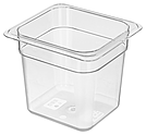 Гастроемкость RESTOLA GN1/6х150, поликарбонат прозрачный 176х162х150 мм, 422113601