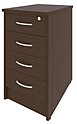 Тумба приставная Riva с замком (венге, 412х600х750 мм, 4 ящика)