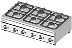 Плита 6-конфорочная газовая TECNOINOX PC105G/6, 113003