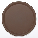 Поднос круглый CAMBRO CO3800 D02 380 мм коричневый, с шероховатой резиновой поверхностью