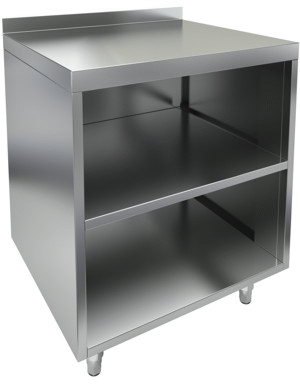 Стол открытый с полкой, с бортом HICOLD НБМСО-5/7БП