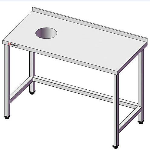 Стол для сбора пищевых отходов с бортом