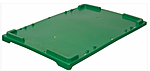 Крышка для пластикового ящика ТАРА.РУ 600х400х20 зеленая, 503