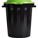 Бак для отходов 90 л пластиковый черный