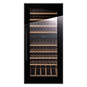 Шкаф винный встраиваемый KUPPERSBUSCH FWK 4800.0 S5, черное стекло, Black Velvet