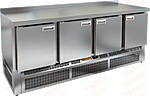 Стол холодильный HICOLD SNE 1111/TN O задняя стенка из нержавеющей стали