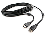 Кабель HDMI Cablexpert 7.5м v2.0 19M/19M медь, черный позолоченные разъемы экран 2 ферритовых кольца пакет CCF2-HDMI4-7.5M