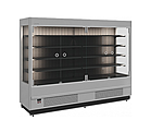 Стеллаж холодильный ПОЛЮС Carboma FC 20-08 VM 2,5-1 Light 9006-9005 (фронт X0, распашные двери)