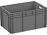 Ящик сплошной ТАРА.РУ 600x400x320 мм, объем 63 л, серый, ЕС 6432.1