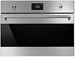 Печь микроволновая SMEG HOME SF4390MX,60 см, высота 45 см, нержавеющая сталь.