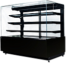 Витрина холодильная кондитерская ES SYSTEM K CARINA 04 1,0 без боковых стёкол, без фронтальных панелей, внутренний цвет RAL9005