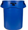 Контейнер пищевой круглый RUBBERMAID BRUTE 75.7 л синий, FG262000BLUE