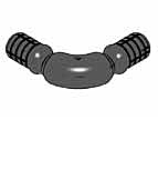 Угол целый для системы защиты витрин ITALMODULAR Protect Line IM 97 PL00020