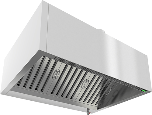 Зонт вытяжной пристенный коробчатый HICOLD ЗКВПО-0809 с подсветкой