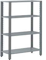 Стеллаж CRYSPI СКШ 1500х700х1800 4 сплошные полки, СКШ_15070180_4