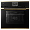 Шкаф духовой KUPPERSBUSCH B 6550.0 S4, черное стекло, Gold