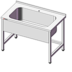 Ванна котломоечная одинарная SIMECO ВК1U1007  1000Х700Х850