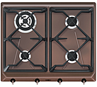 Панель варочная газовая  SMEG HOME SRV864RAGH, 60 см, медь, фурнитура медная