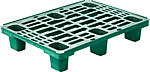 Паллет пластиковый перфорированный ТАРА.РУ 800х600х155 зелёный, РР 680