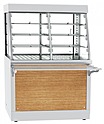 Прилавок-витрина тепловой ABAT ПВТ-70Х + Стенка передняя ЭМК-70Х (Орех, 1120мм), 21000002879 + 21000001885