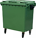 Контейнер мусорный на колёсах ТАРА.РУ 770 литров зеленый, MGB-770
