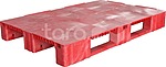 Паллет пластиковый ТАРА.РУ TR 1208-1 красный
