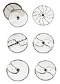 Набор из 7-ми дисков ROBOT COUPE 1961 для овощерезок CL 50/ CL 50 Ultra/ CL 52/ CL 55/CL 60/R502/R652