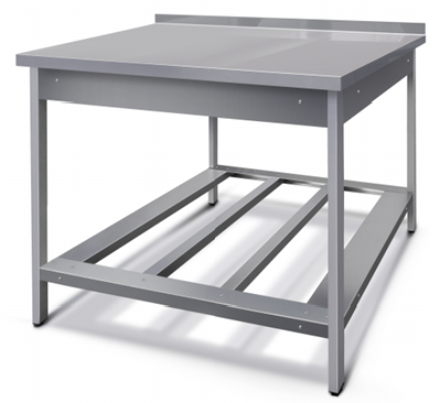 Стол производственный на крашеном профиле серия СУПЕР ЭКОНОМ АЛТЭК CБПЦР КР 6/7-Р разборный полка-решетка