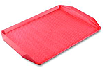 Поднос МАСТЕРГЛАСС 420х300 мм красный, 19458