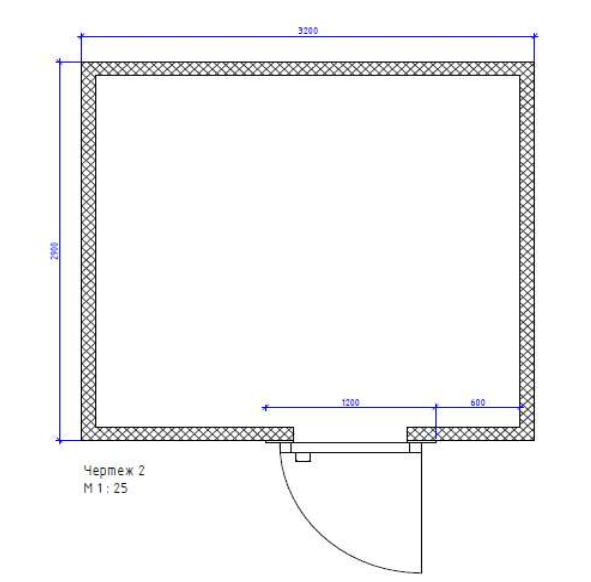 Камера профильная СЕВЕР 0,1 КХ-100-019 (2,90*3,20*2,50) НТ-РДО 800*1856/Ун.