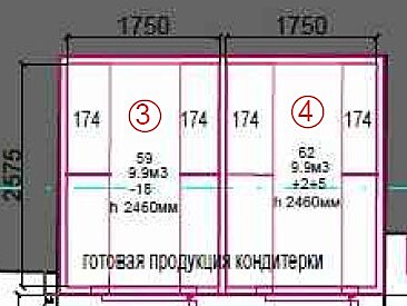 Камера морозильная ПРОФХОЛОД 20,2 куб.м 3800x2775x2460мм