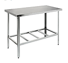 Стол производственный КОБОР СР-150/60/430 с решетчатой полкой