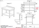 Стол производственный АЛТЭК СБП 12/7,5-Р борт 100, чертеж 0377П-17_03_31-СН