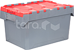 Ящик с крышкой ТАРА.РУ 600x400x343 сплошной, 106-02